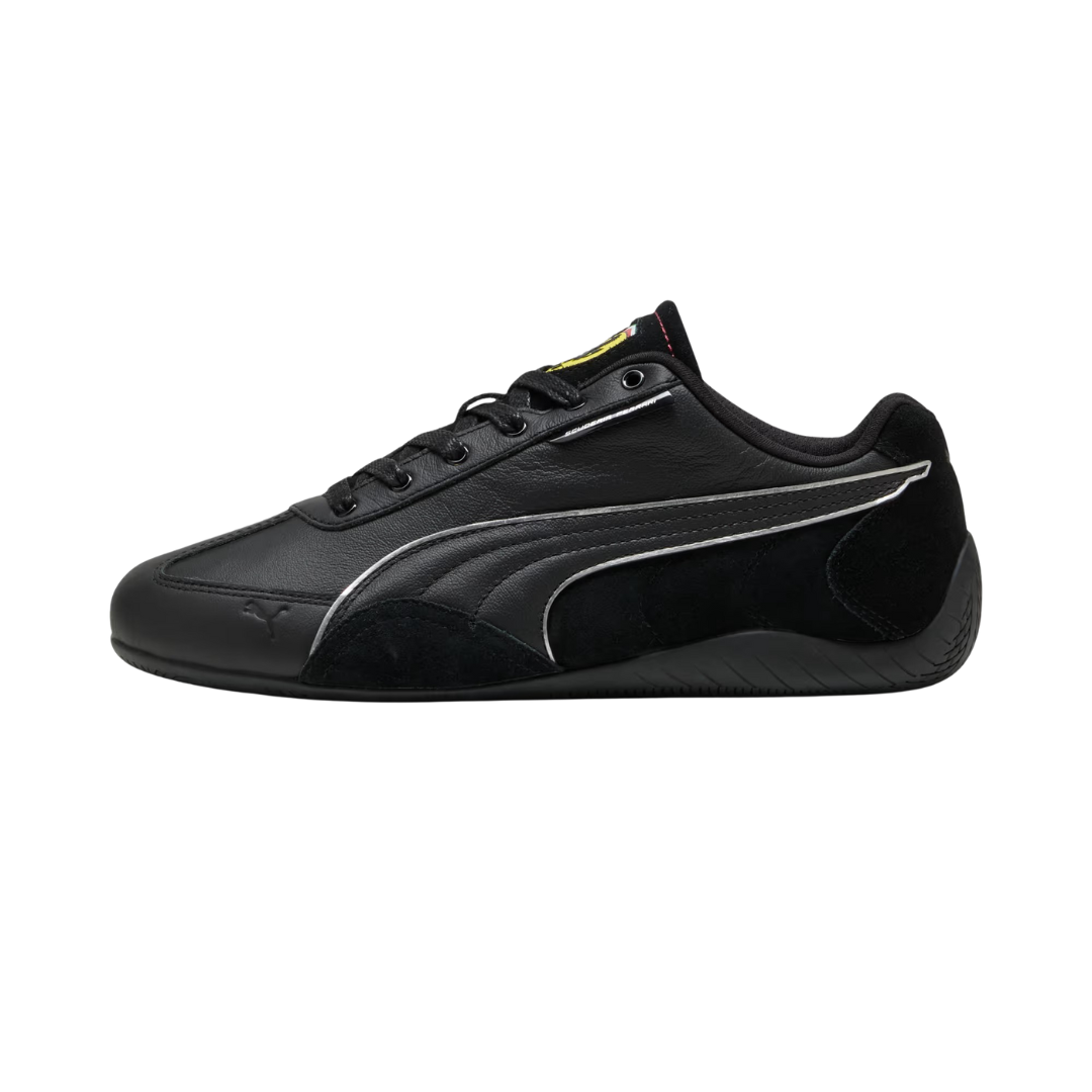 PulseShift™ - Black lifestyle trainers - Smooth leather with dynamic grip